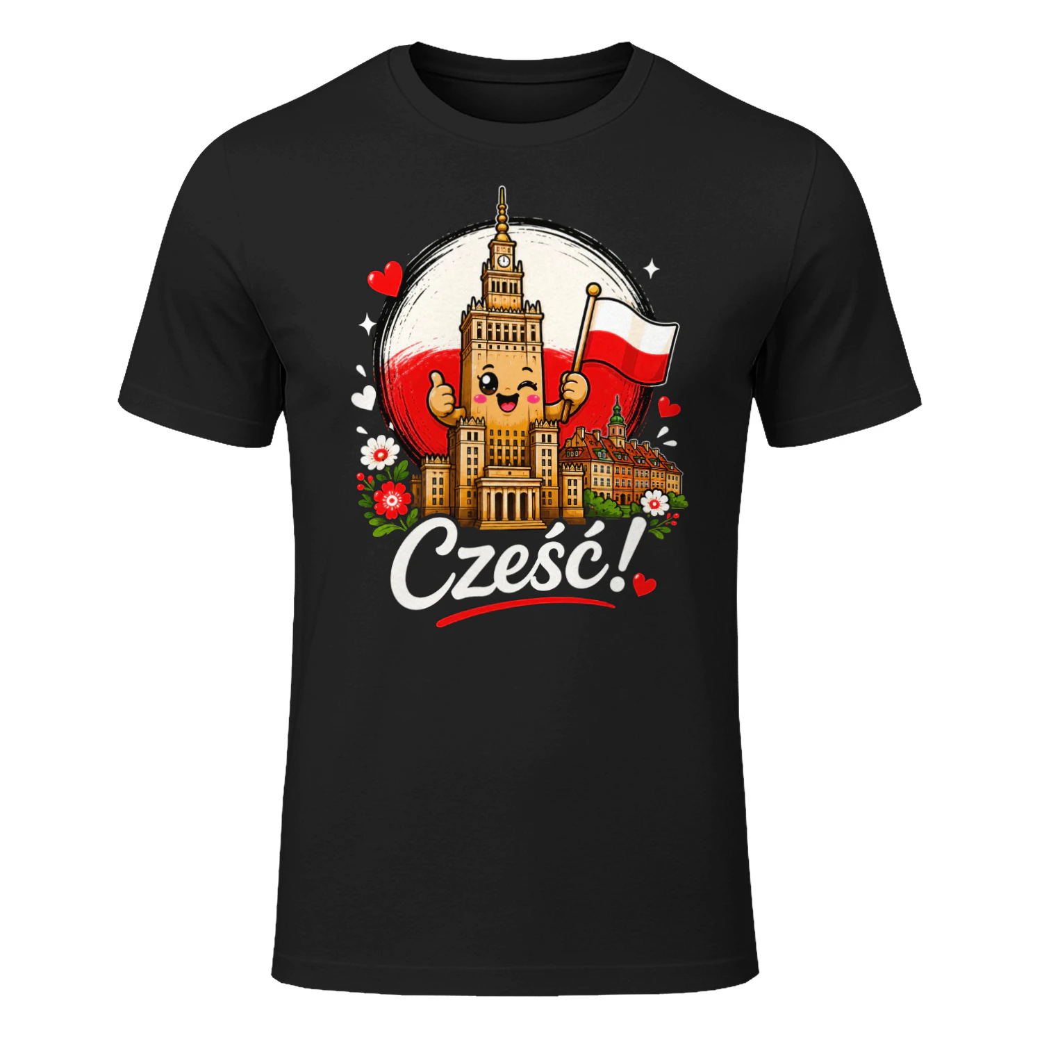 Cześć Poland Polish Flag T-shirt
