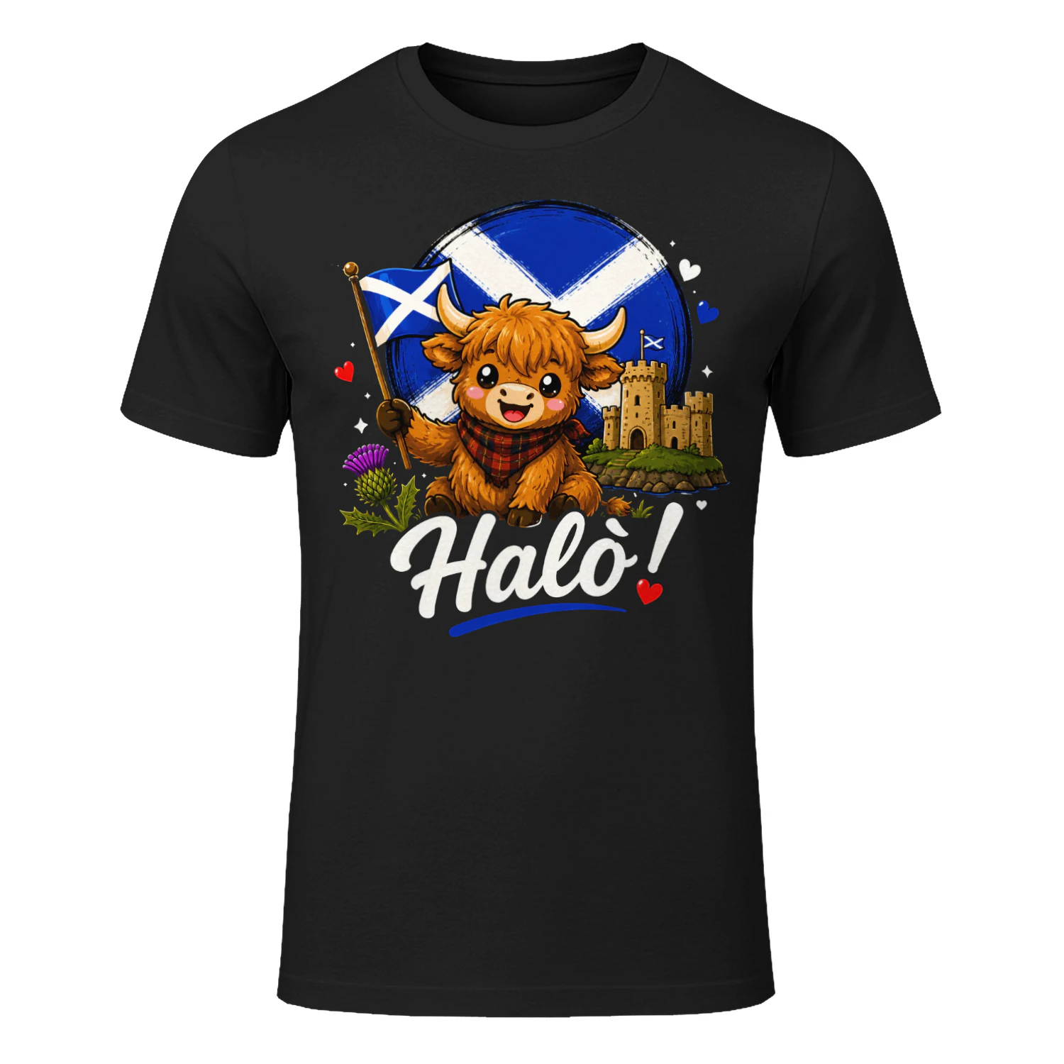 Halò Scotland Scottish Flag T-shirt