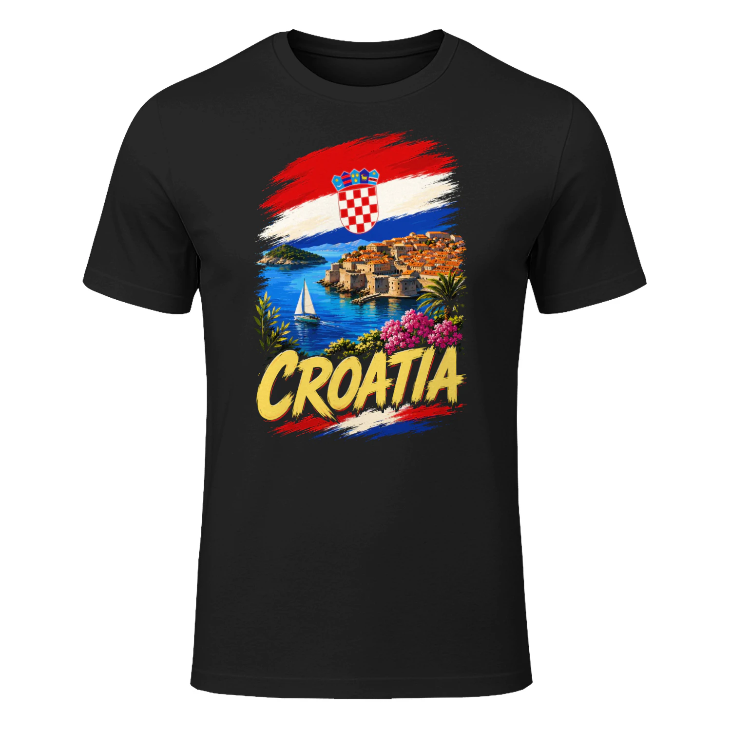 Croatia Croatian Flag Croatian Souvenir T-shirt