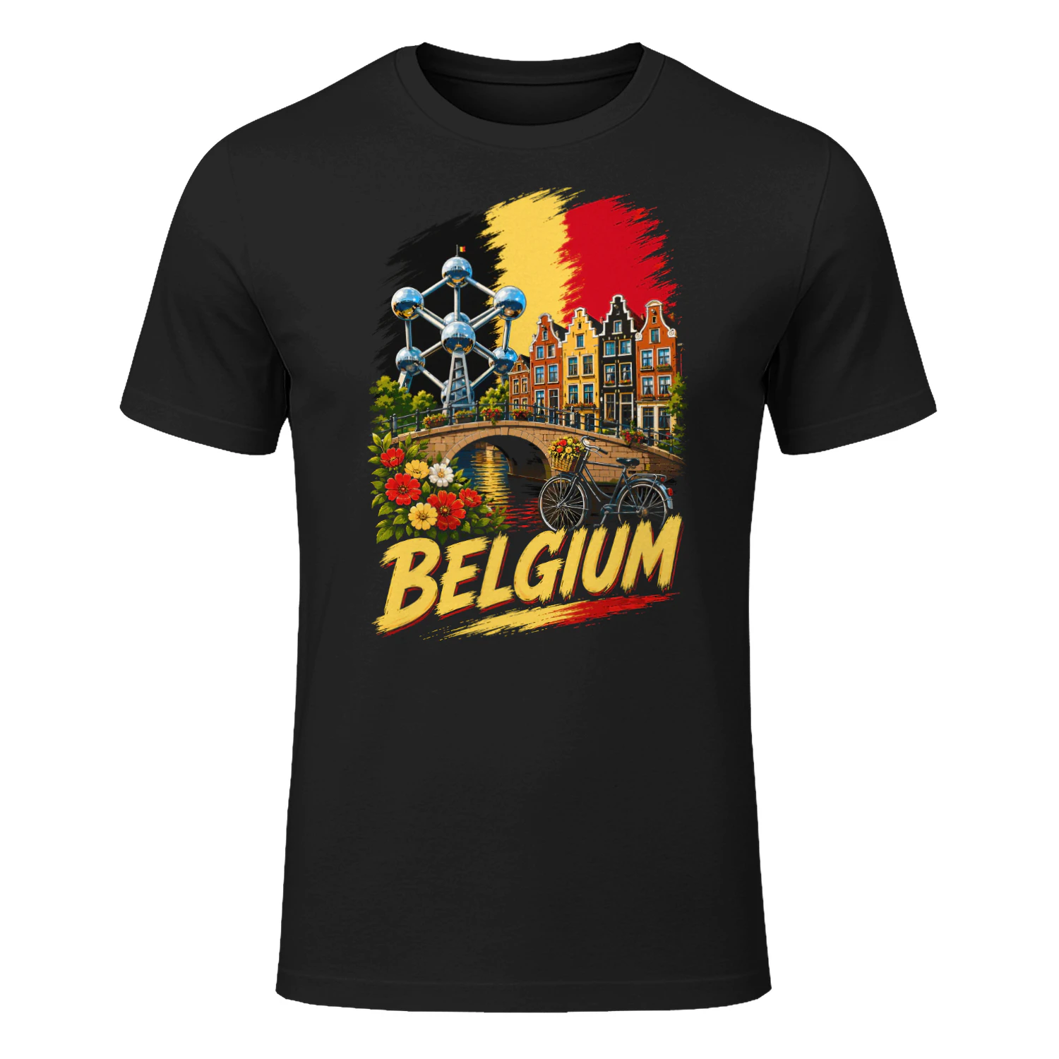Belgium Belgian Flag Belgian Souvenir T-shirt
