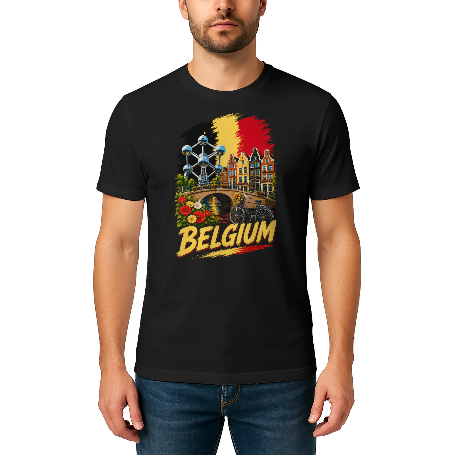 Belgium Belgian Flag Belgian Souvenir T-shirt