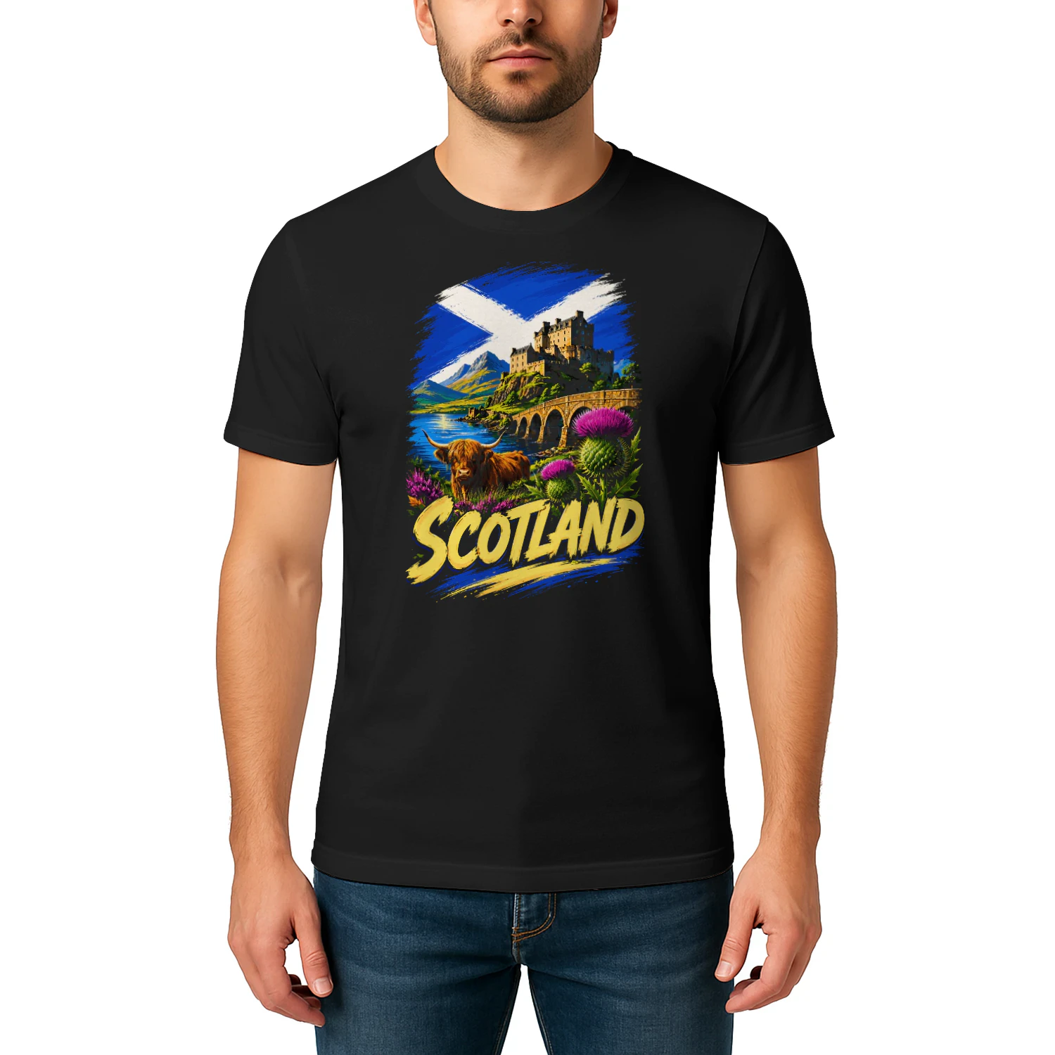 Scotland Scottish Flag Scottish Souvenir T-shirt