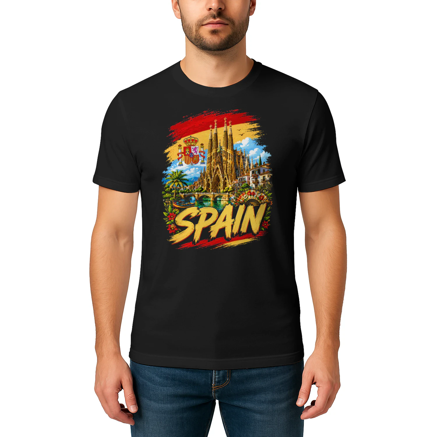 Spain Spanish Flag Spanish Souvenir T-shirt