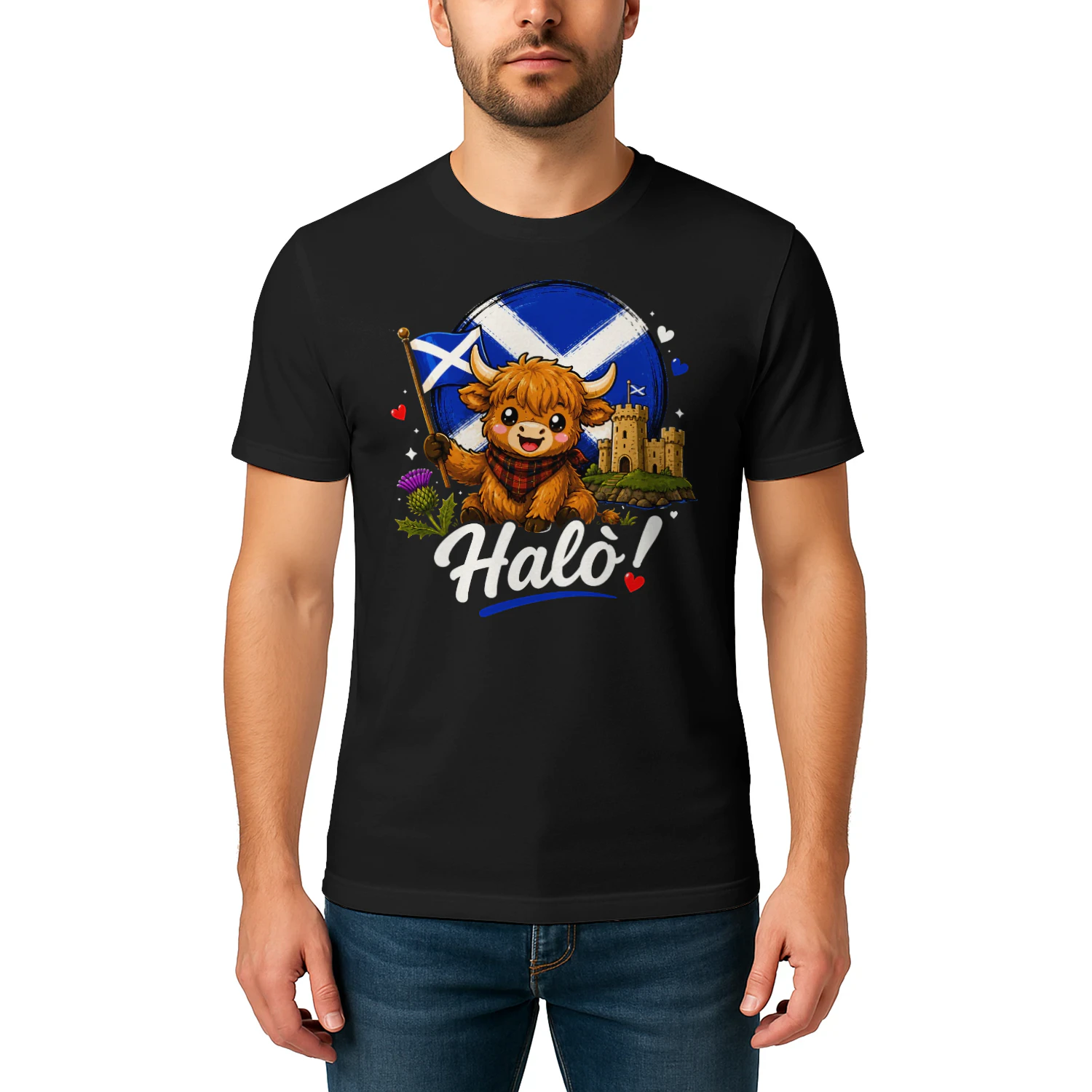 Halò Scotland Scottish Flag T-shirt