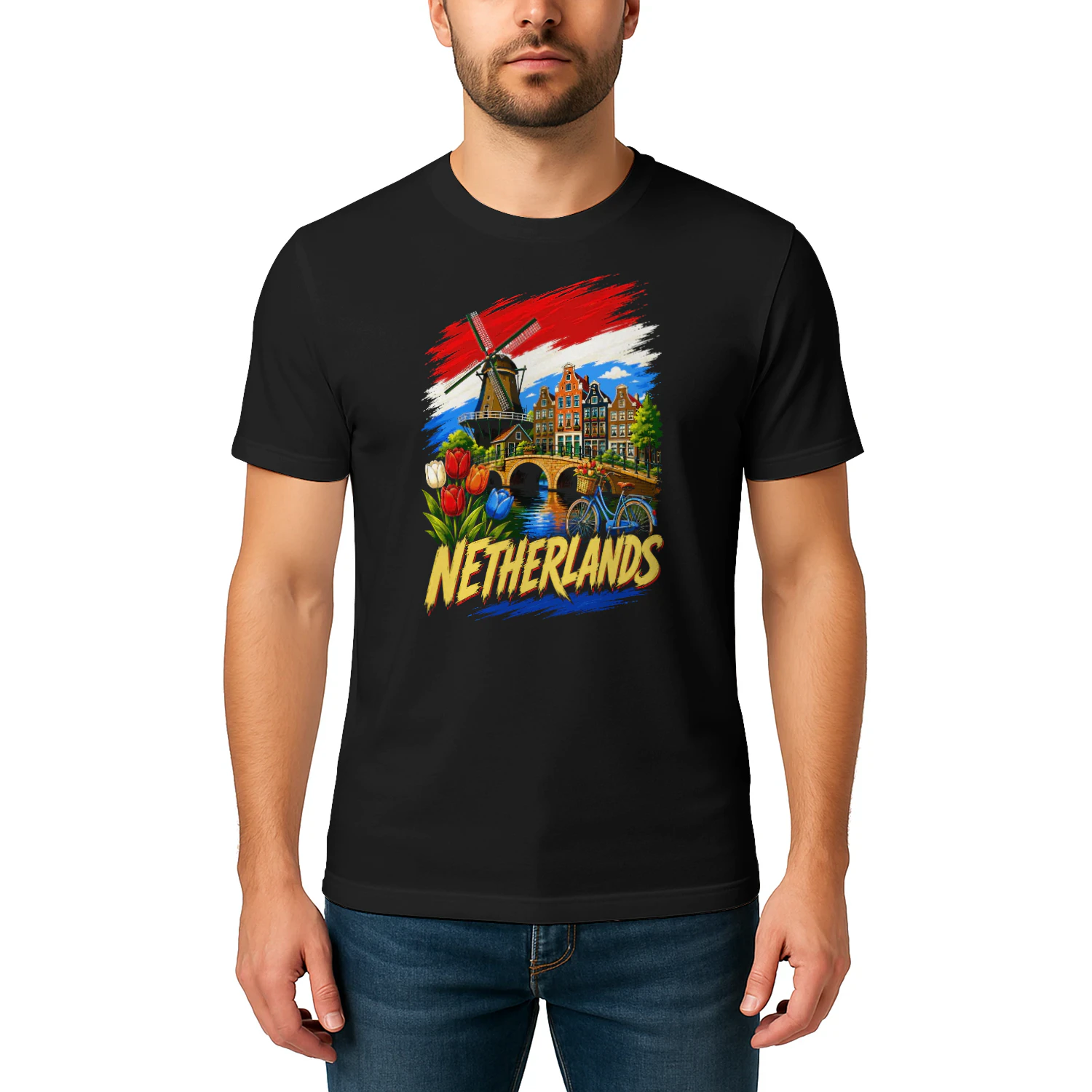 Netherlands Dutch Flag Dutch Souvenir T-shirt