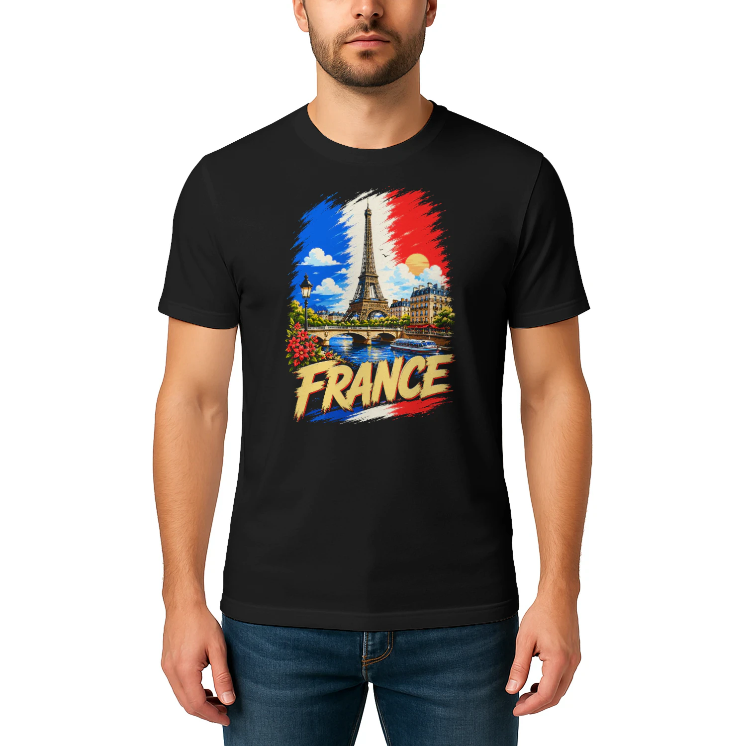 France French Flag French Souvenir T-shirt