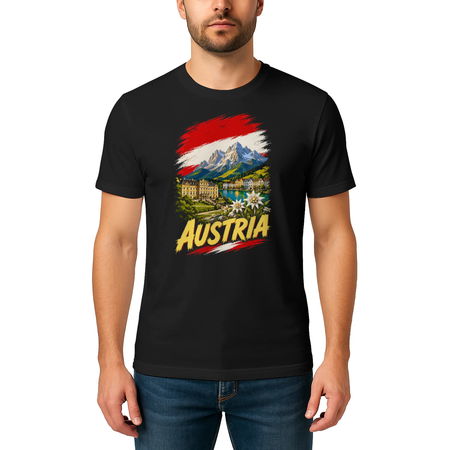 Austria Austrian Flag Austrian Souvenir T-shirt