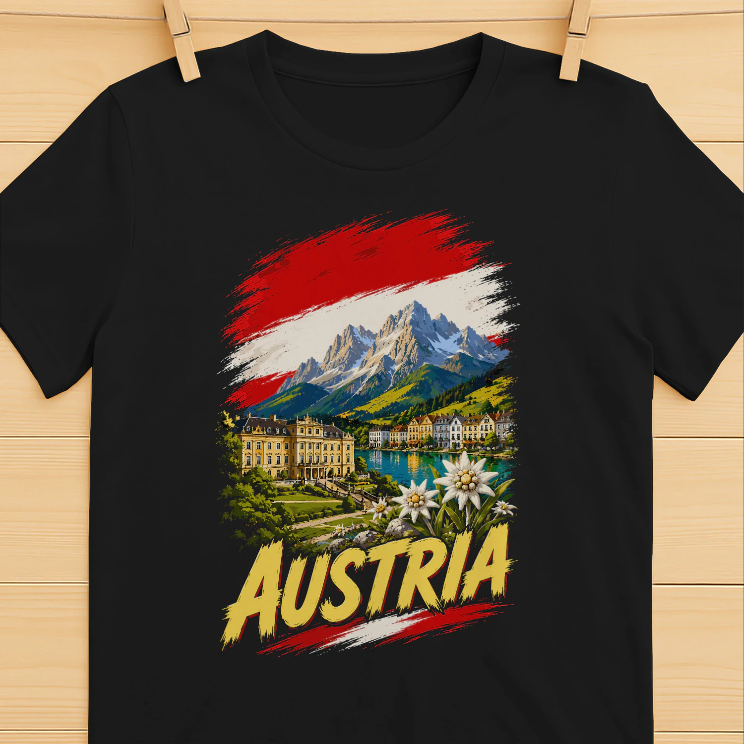 Austria Austrian Flag Austrian Souvenir T-shirt