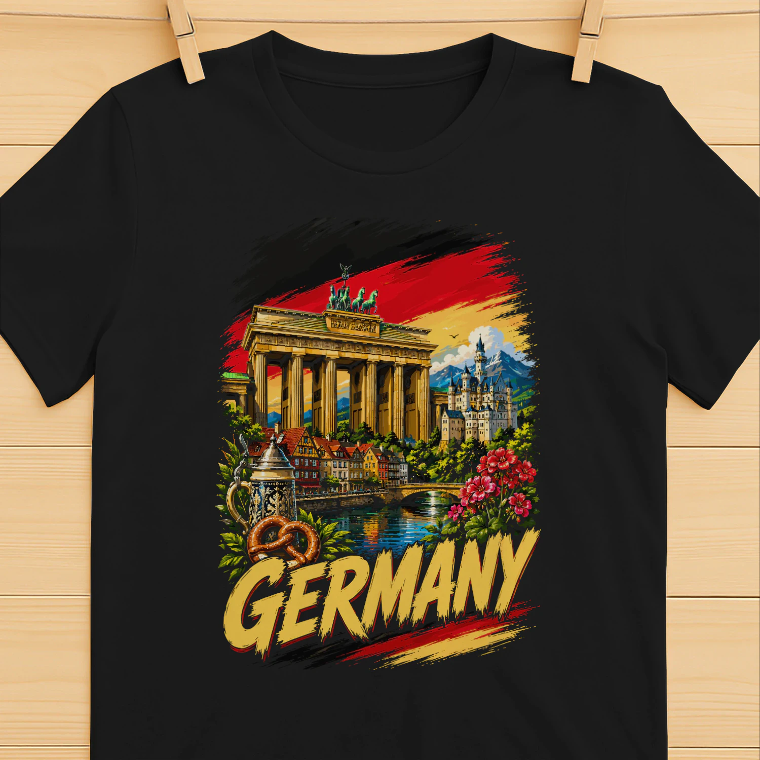 Germany German Flag German Souvenir T-shirt