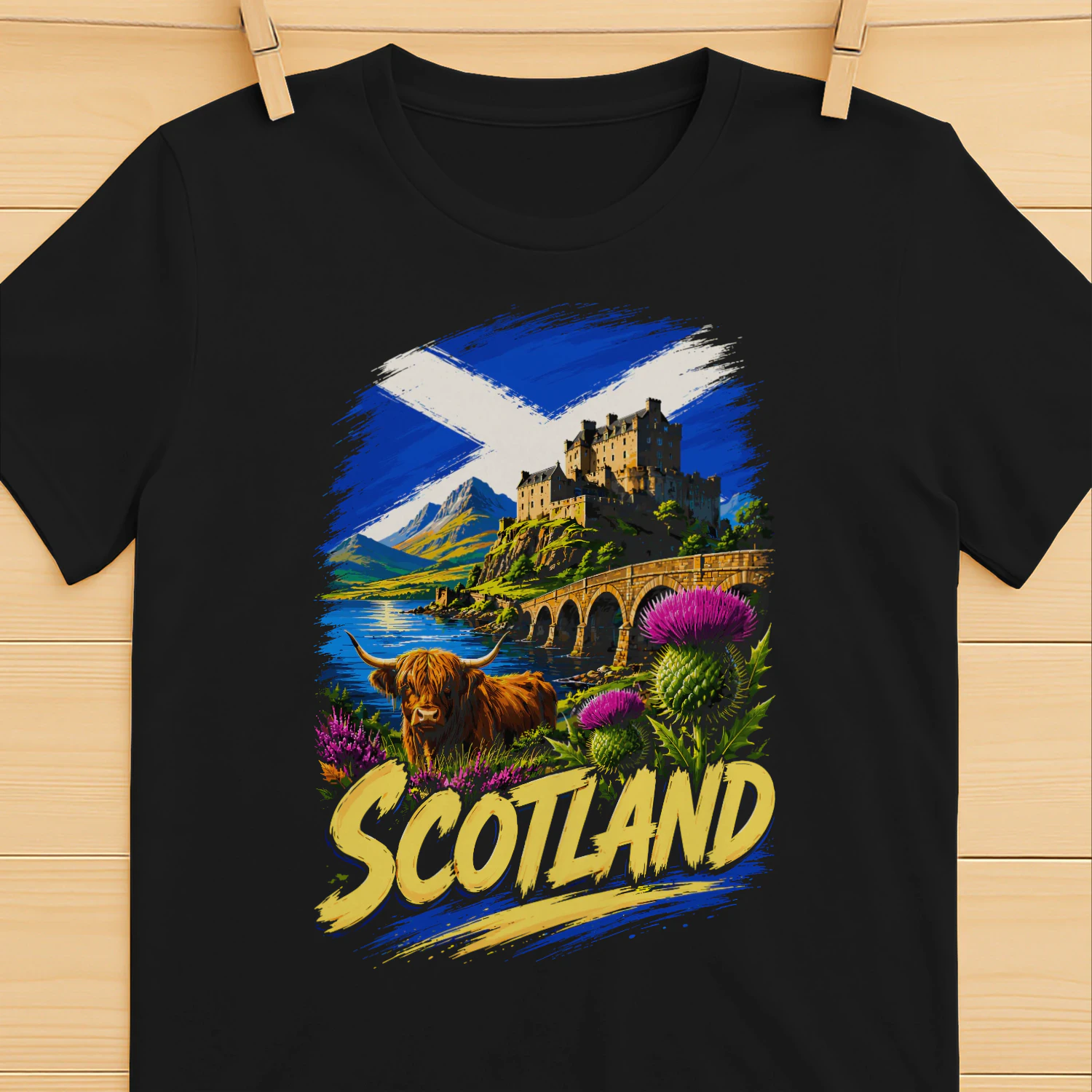 Scotland Scottish Flag Scottish Souvenir T-shirt