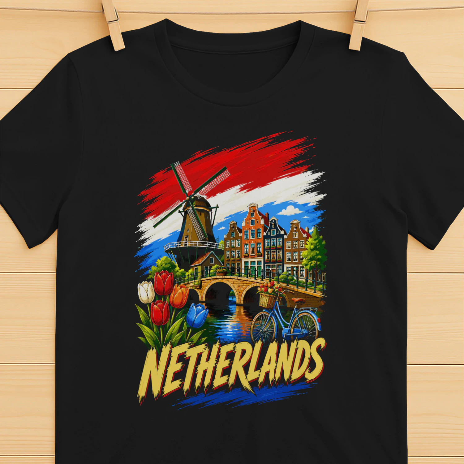 Netherlands Dutch Flag Dutch Souvenir T-shirt