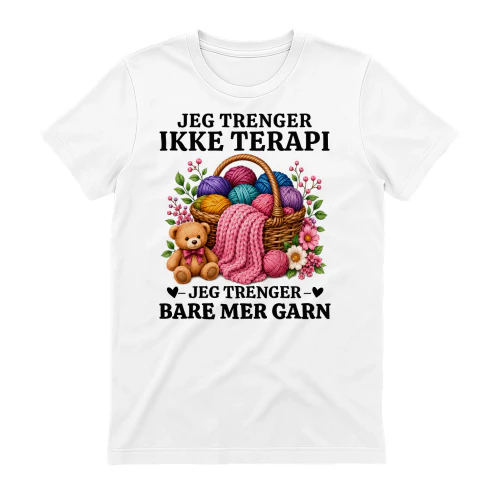 NO-Jeg Trenger Ikke Terapi, Jeg Trenger Bare Mer Garn – Norsk Garn