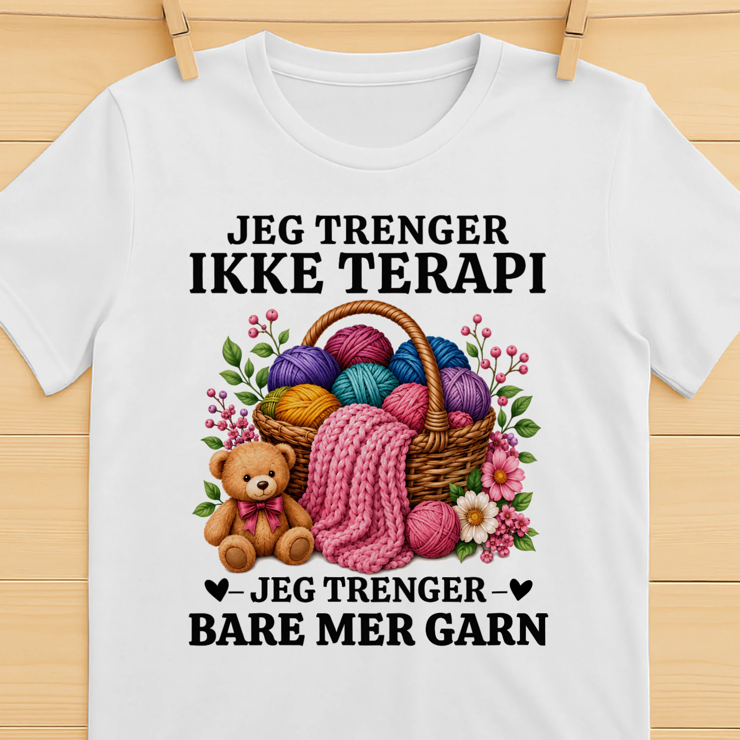 NO-Jeg Trenger Ikke Terapi, Jeg Trenger Bare Mer Garn – Norsk Garn