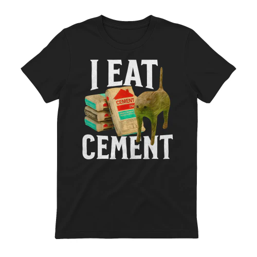Ich esse Zement