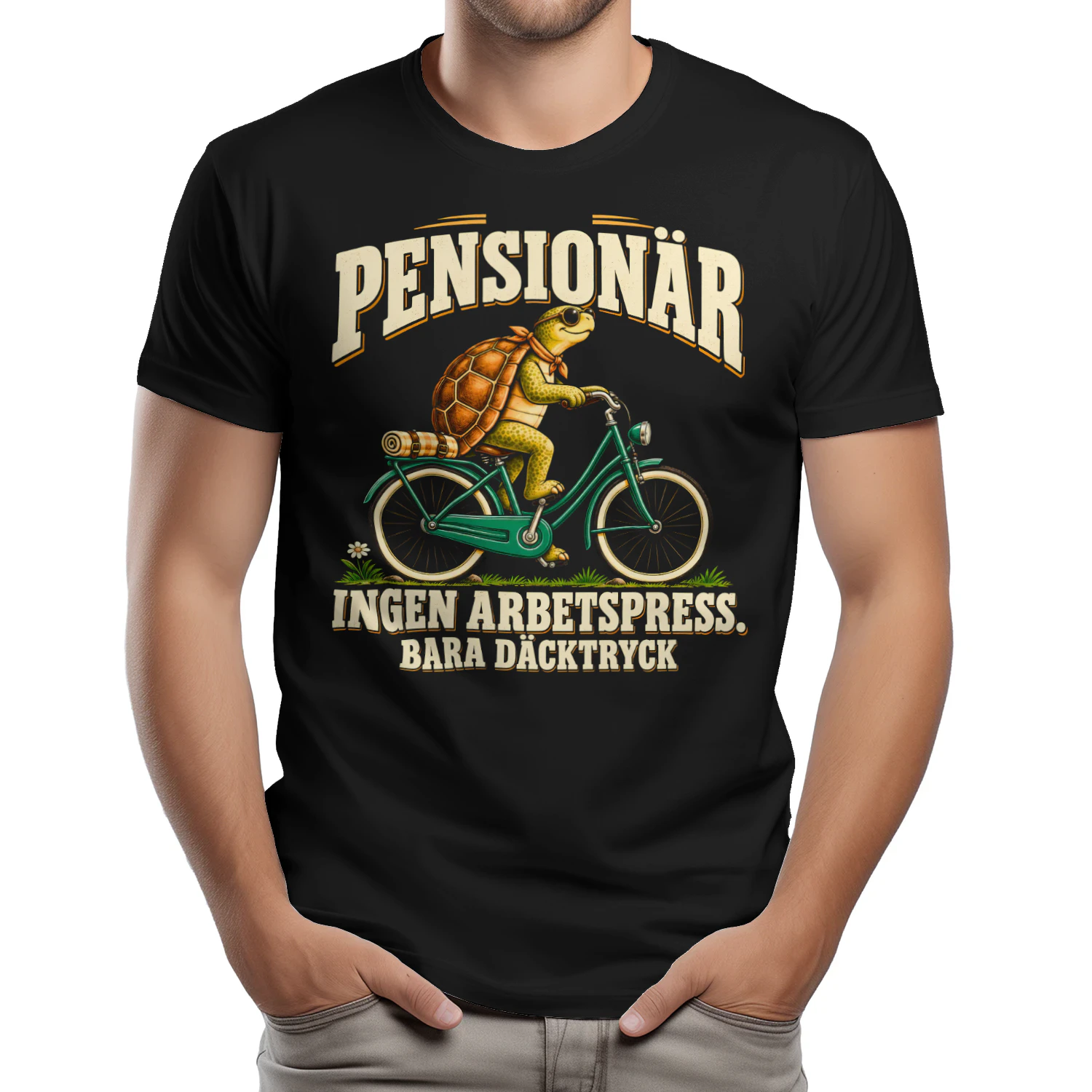 SE Pensionär – Ingen Arbetspress, Bara Däcktryck