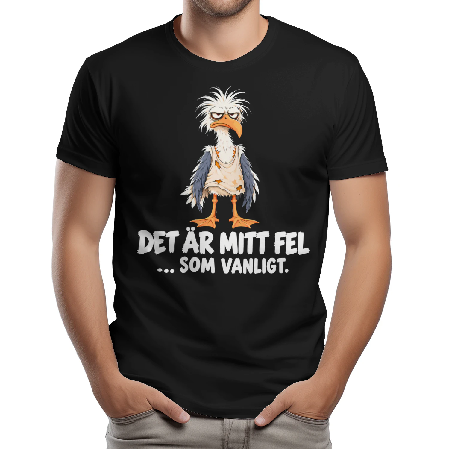 SE Det är mitt fel som vanligt – Rolig måsdesign