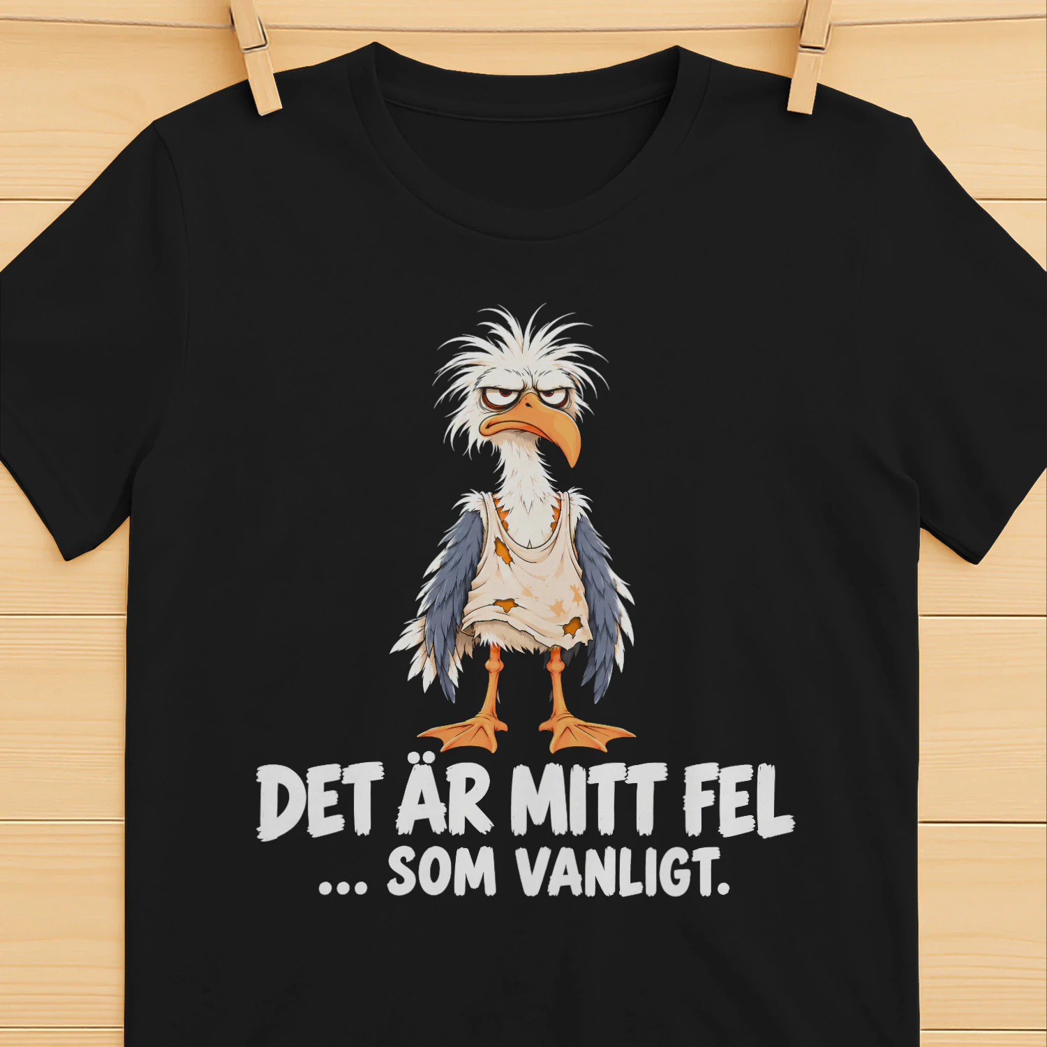SE Det är mitt fel som vanligt – Rolig måsdesign