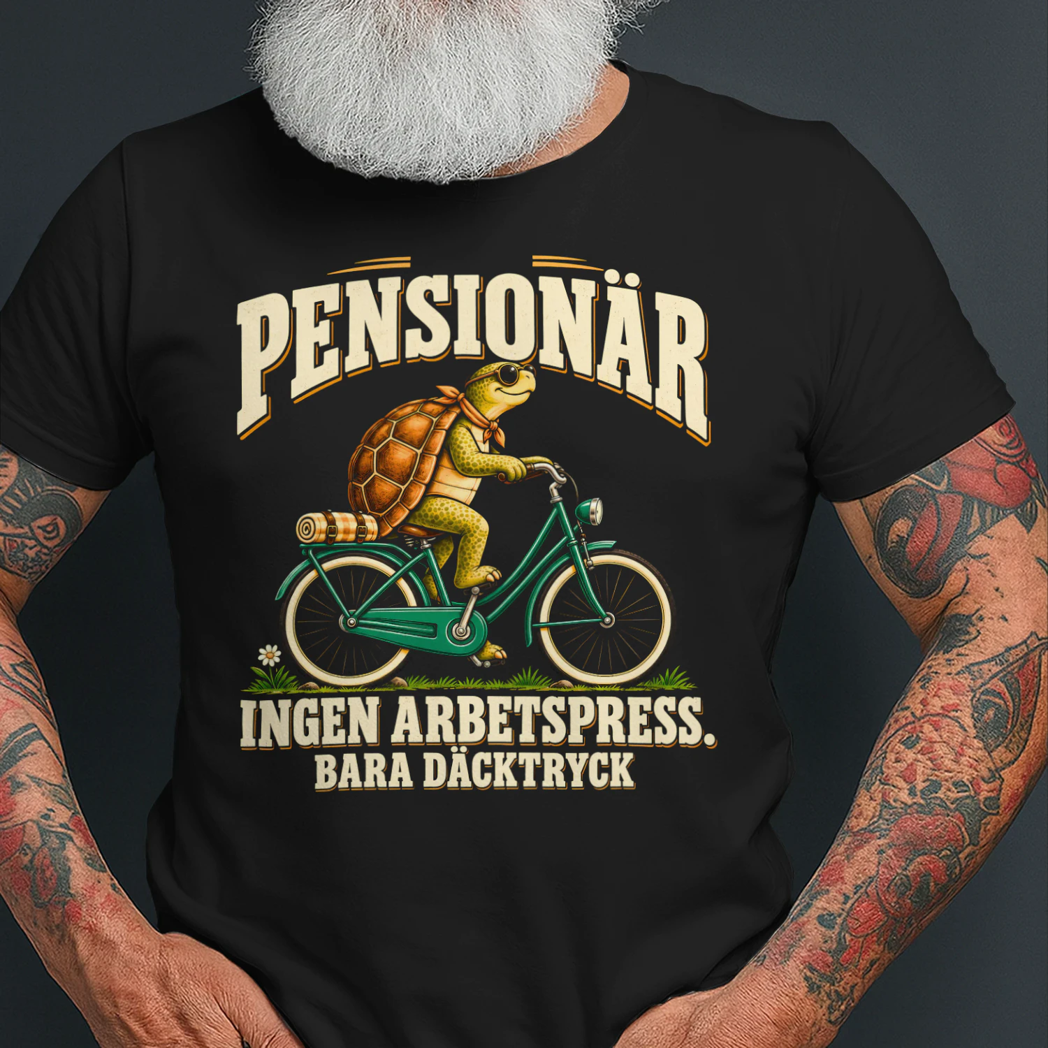 SE Pensionär – Ingen Arbetspress, Bara Däcktryck