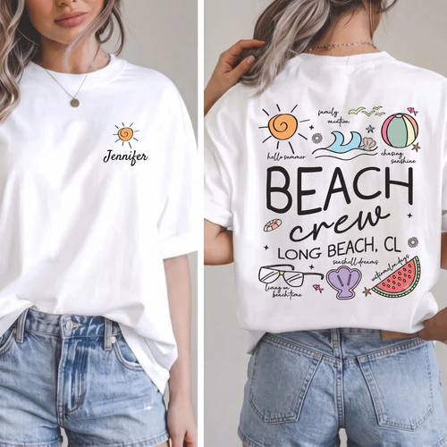 Custom Beach Sun Vacation Group SummerShirt
