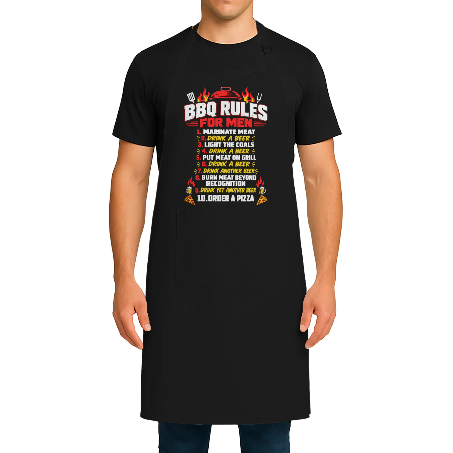 Funny Rules For Men Beer BBQ ABQ0010
