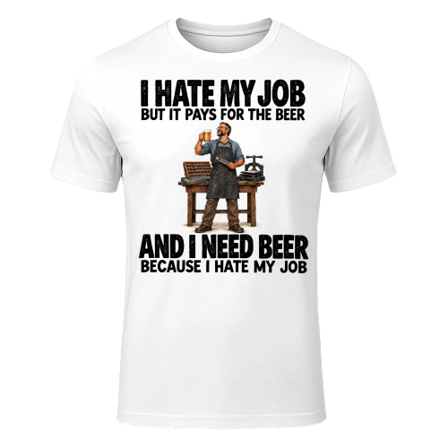 Typesetting Beer Job Humor T Shirt JHU0080