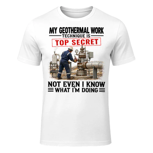 My Geothermal Work Technique Top Secret T Shirt TSE0034