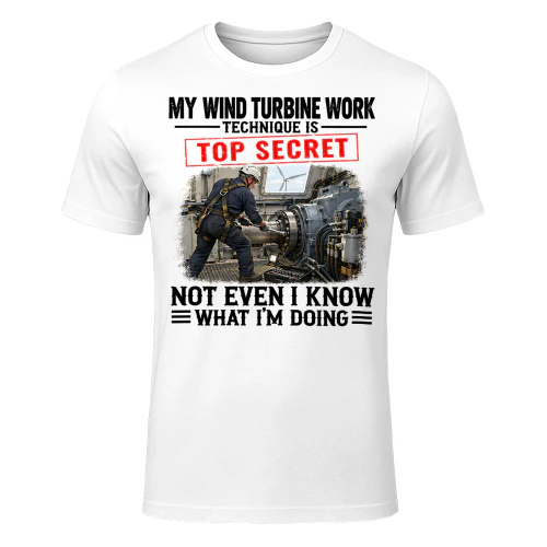 My Wind Turbine Work Top Secret T Shirt TSE0101