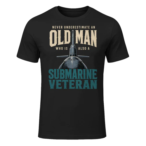 Old Man Submarine Veteran T Shirt VET0050
