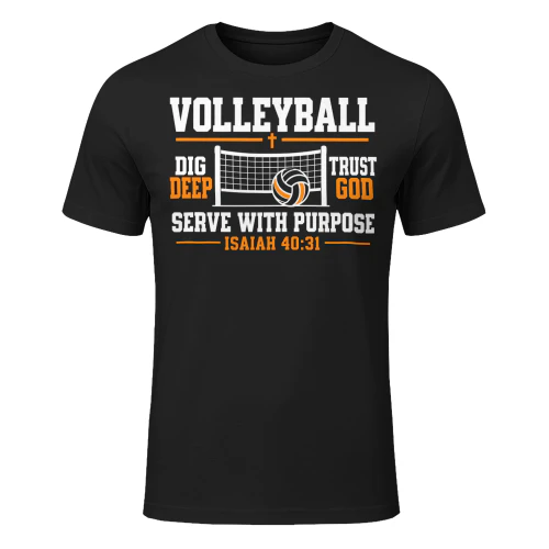Serve With Purpose Isaiah 40 31 Volleyball T Shirt VOL0061