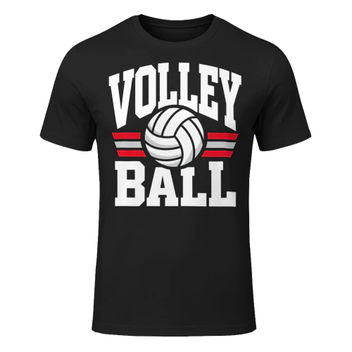 Volleyball Bold Block Letters Volleyball T Shirt VOL0081