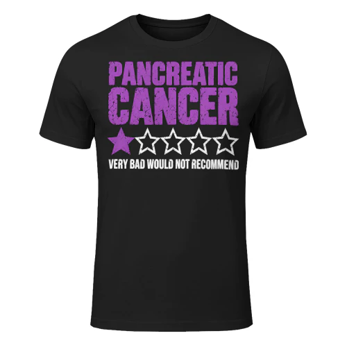One Star Review Very Bad Pancreatic Cancer T Shirt PCC0068