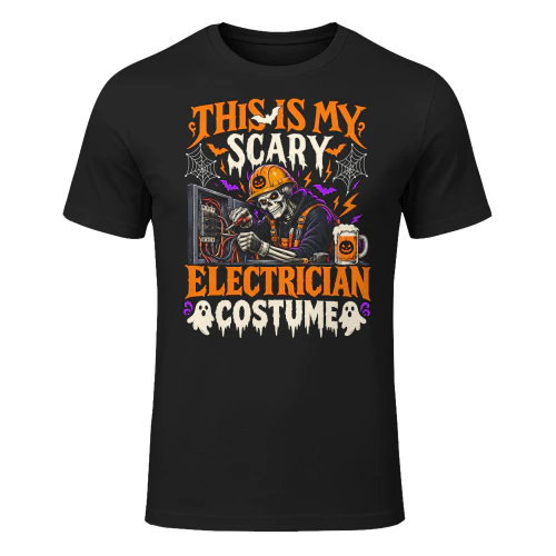 This Is My Scary Electrician Costume Halloween T Shirt HAL0042