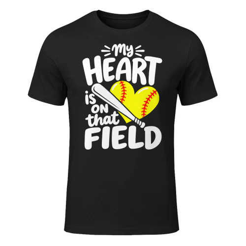 My Heart Is That Field Softball T Shirt GRP0073