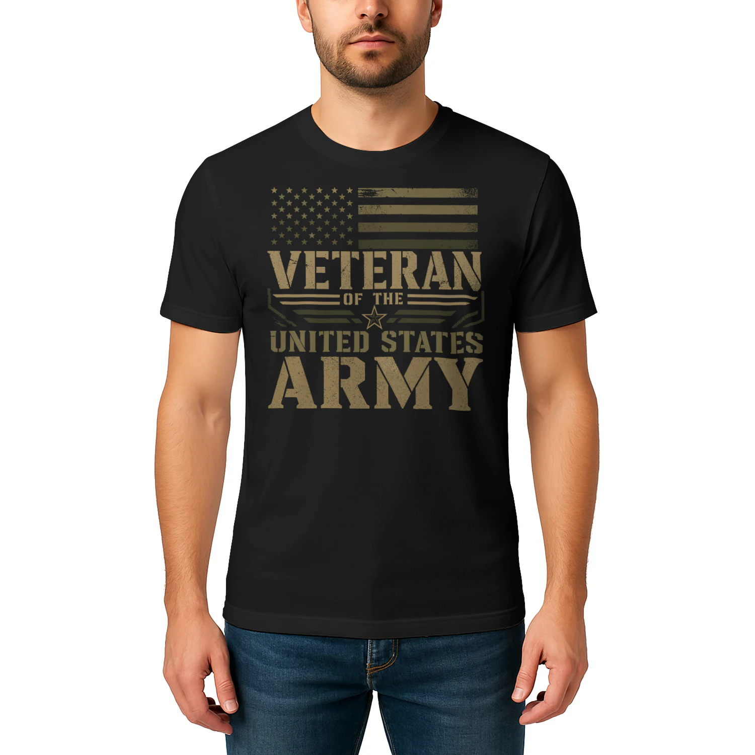 Veteran Of The United States Army US Flag Military Veteran T Shirt VET0084