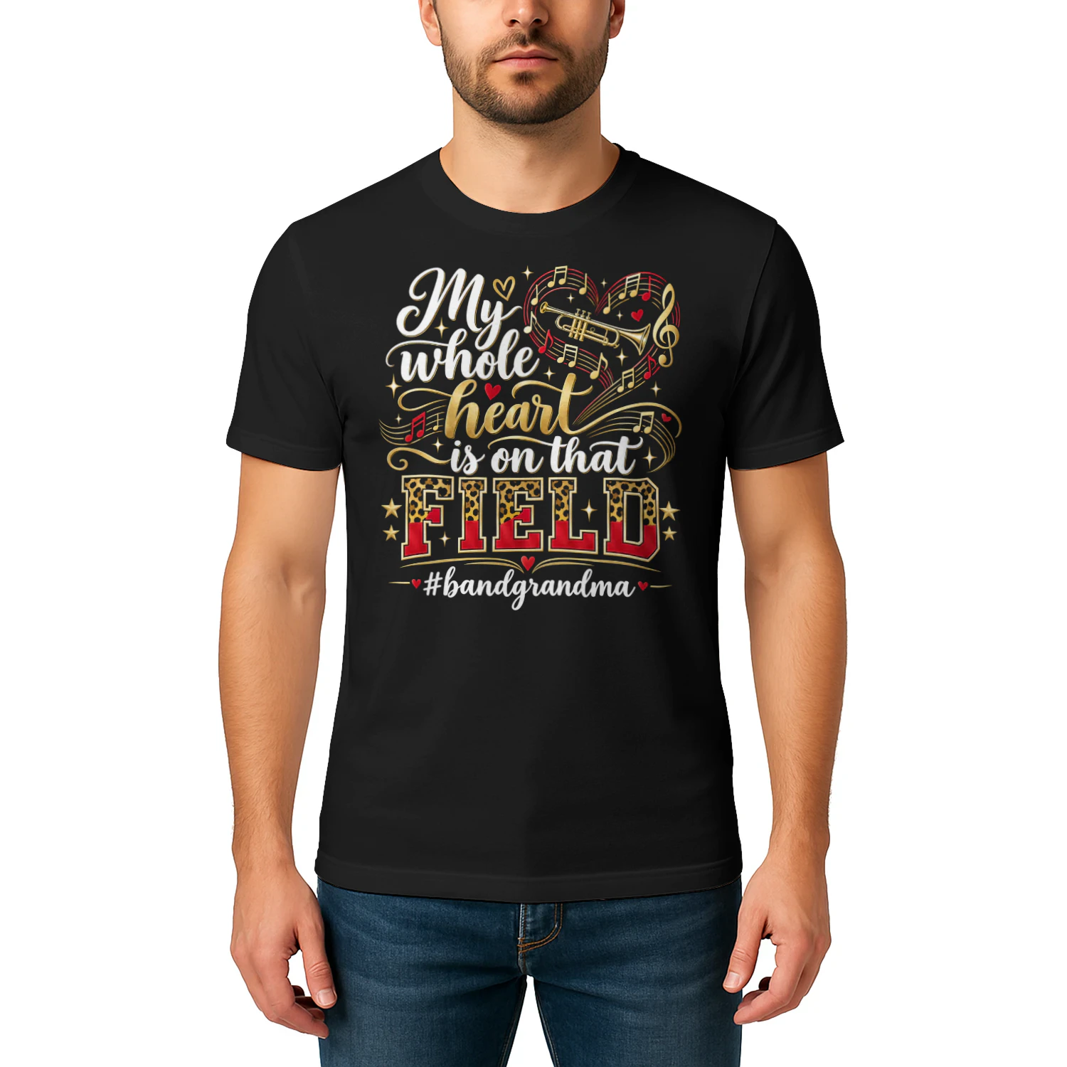 Whole Heart On That Field Matching Band T Shirt MCB0093