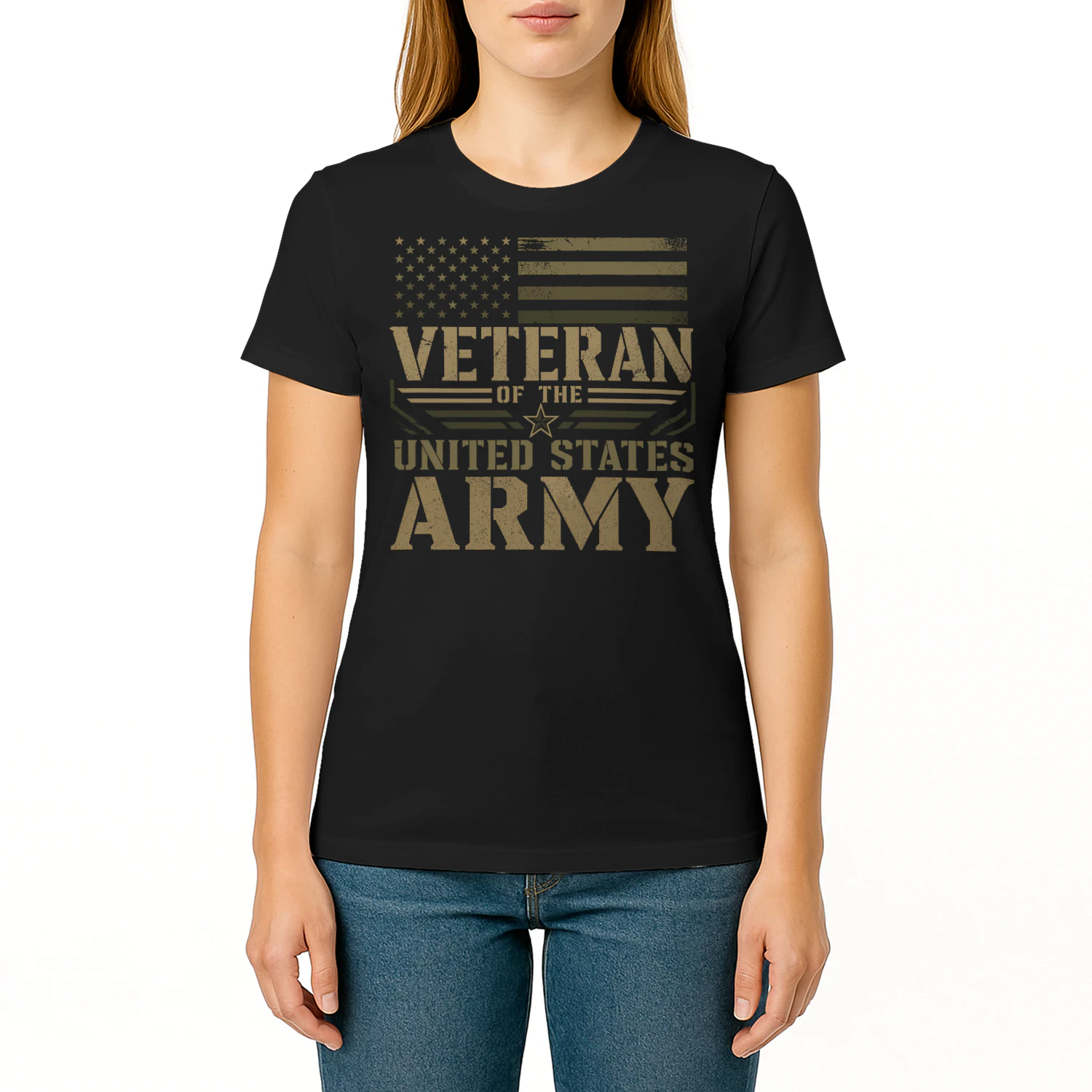 Veteran Of The United States Army US Flag Military Veteran T Shirt VET0084