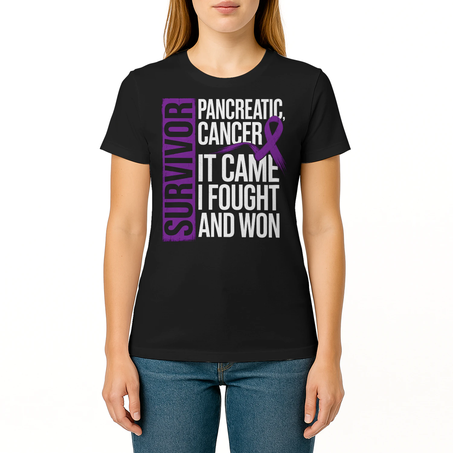 Survivor Came Fought Won Pancreatic Cancer T Shirt PCC0080