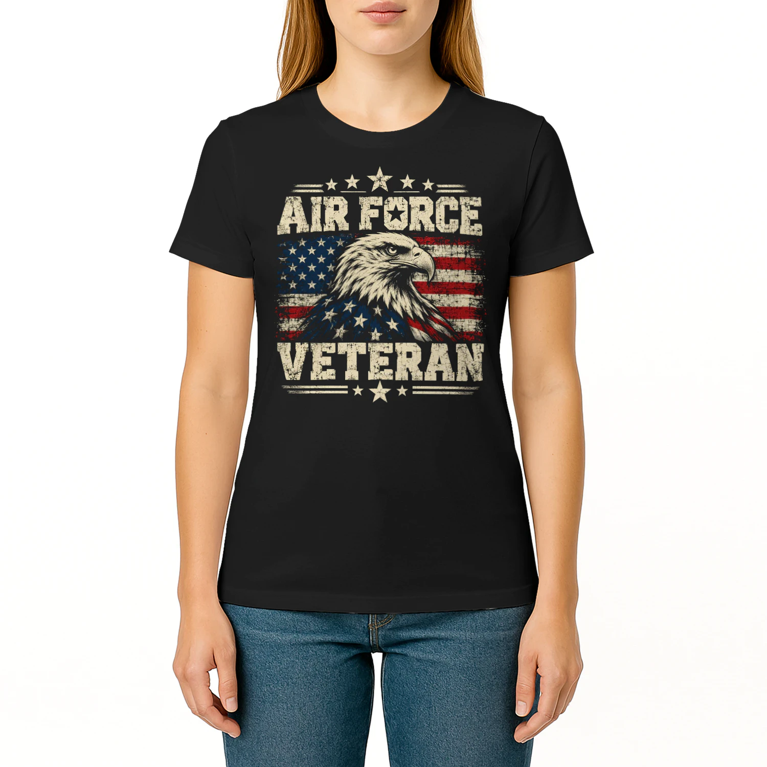 United States Air Force Veteran Eagle Veteran T Shirt VET0077