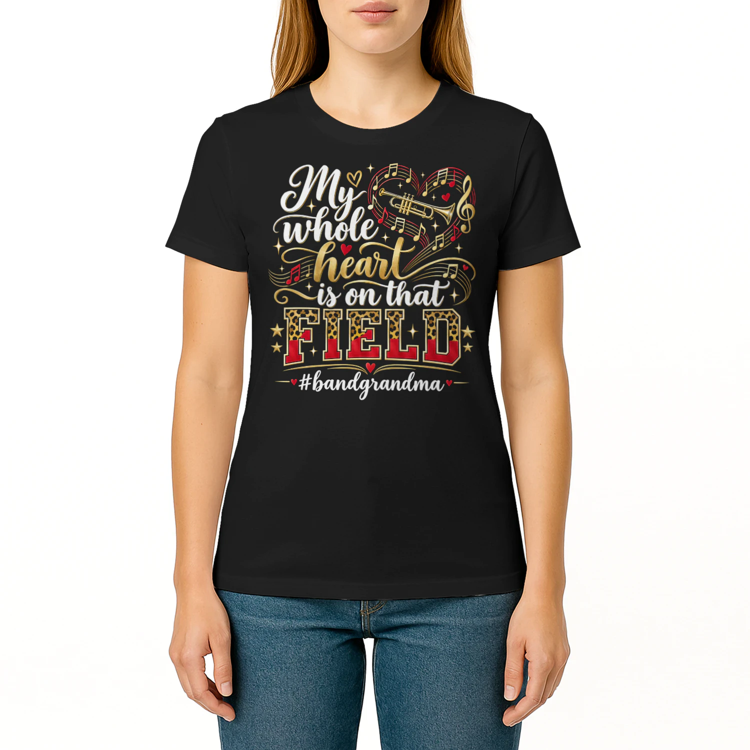 Whole Heart On That Field Matching Band T Shirt MCB0093