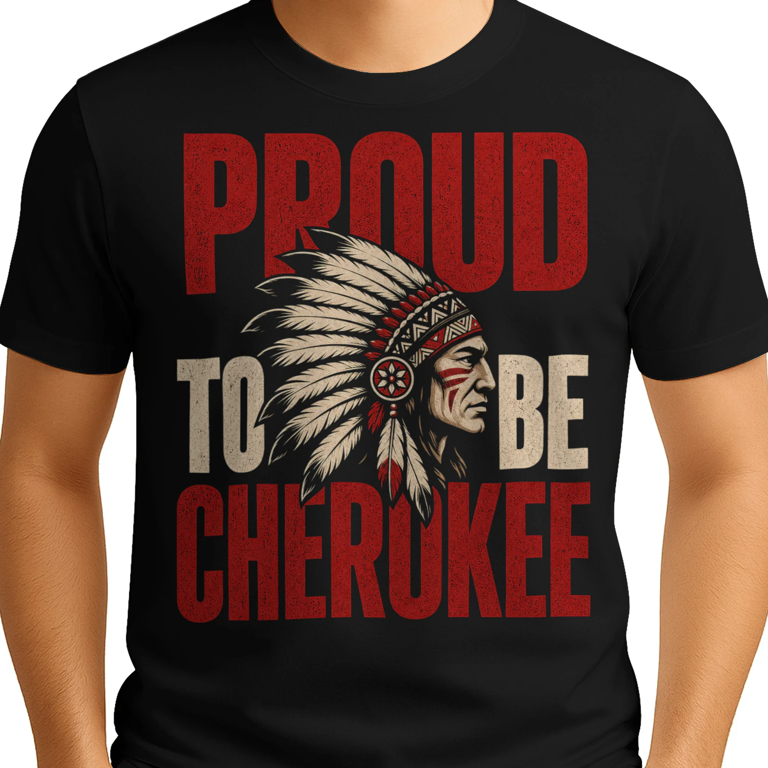 Proud To Be Cherokee Native American T Shirt NTA0044