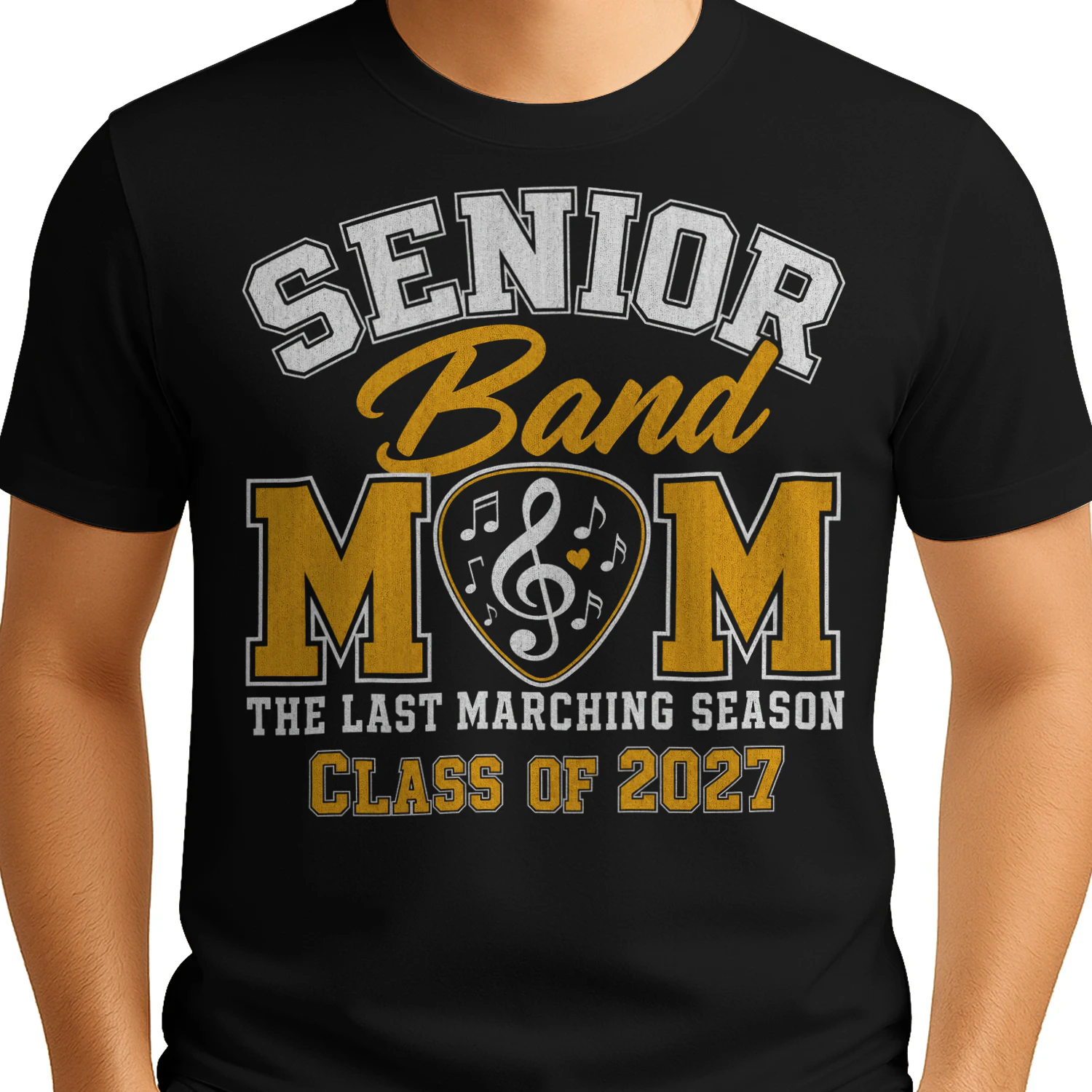 Senior Band Mom Class Of 2027 Marching Band T Shirt MCB0075
