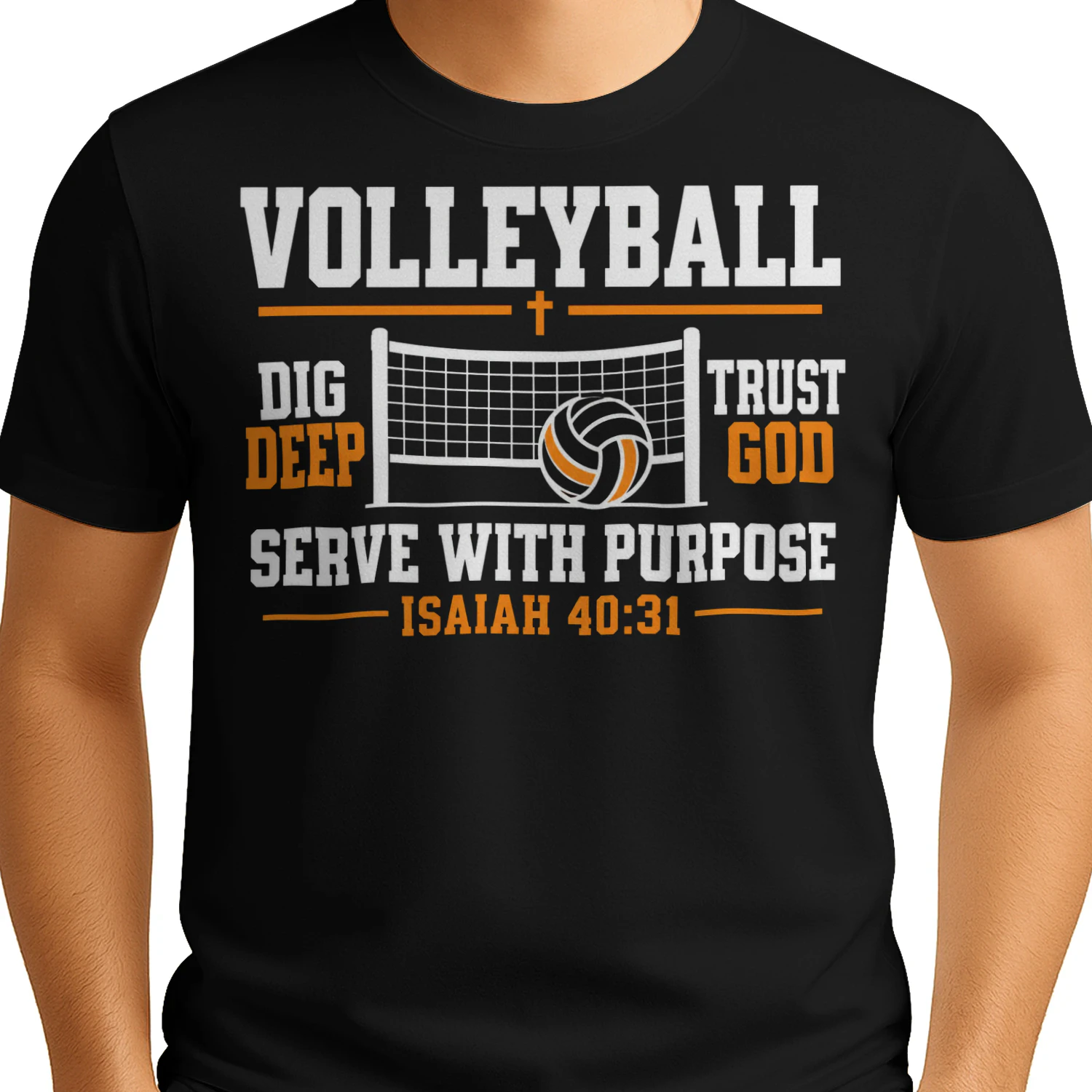 Serve With Purpose Isaiah 40 31 Volleyball T Shirt VOL0061