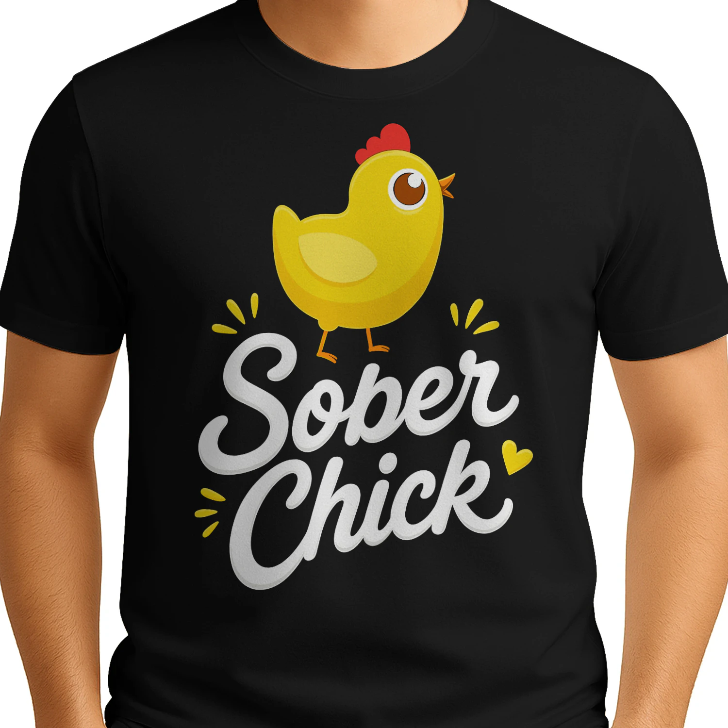 Recovery Sobriety Sober Life Cute Chicken Funny Sobriety T Shirt SOB0015