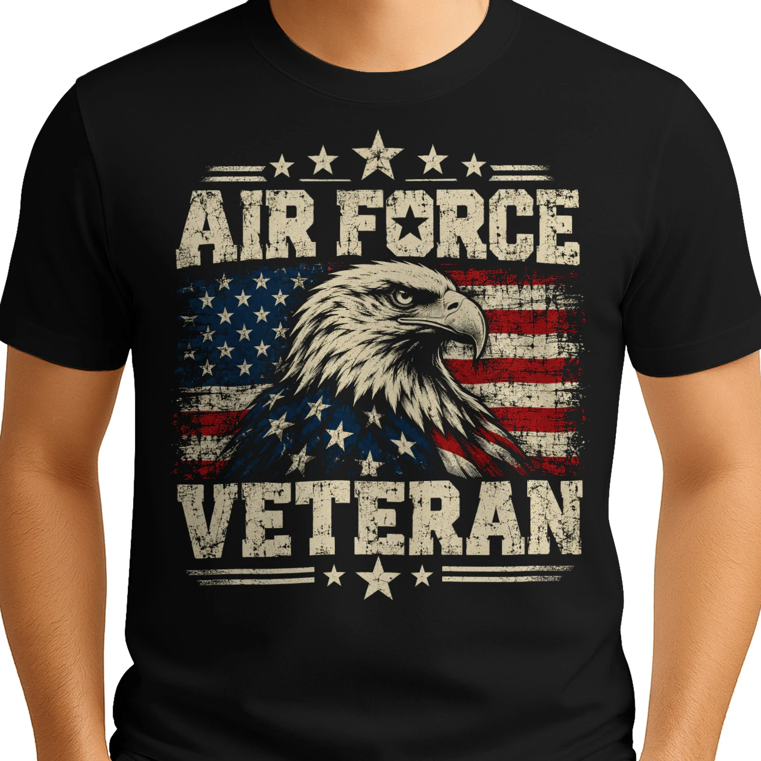 United States Air Force Veteran Eagle Veteran T Shirt VET0077