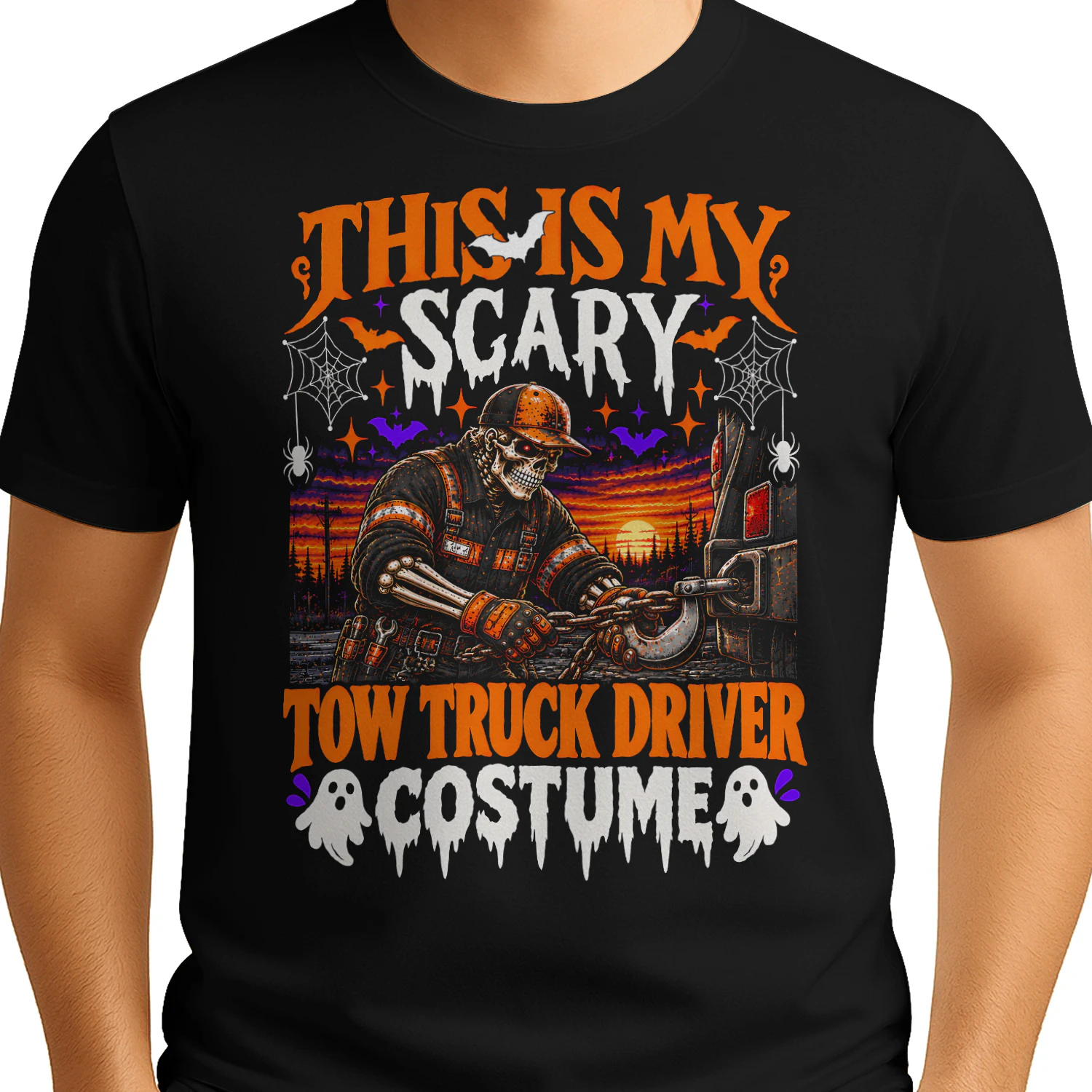 This Is My Scary Tow Truck Halloween T Shirt HAL0076