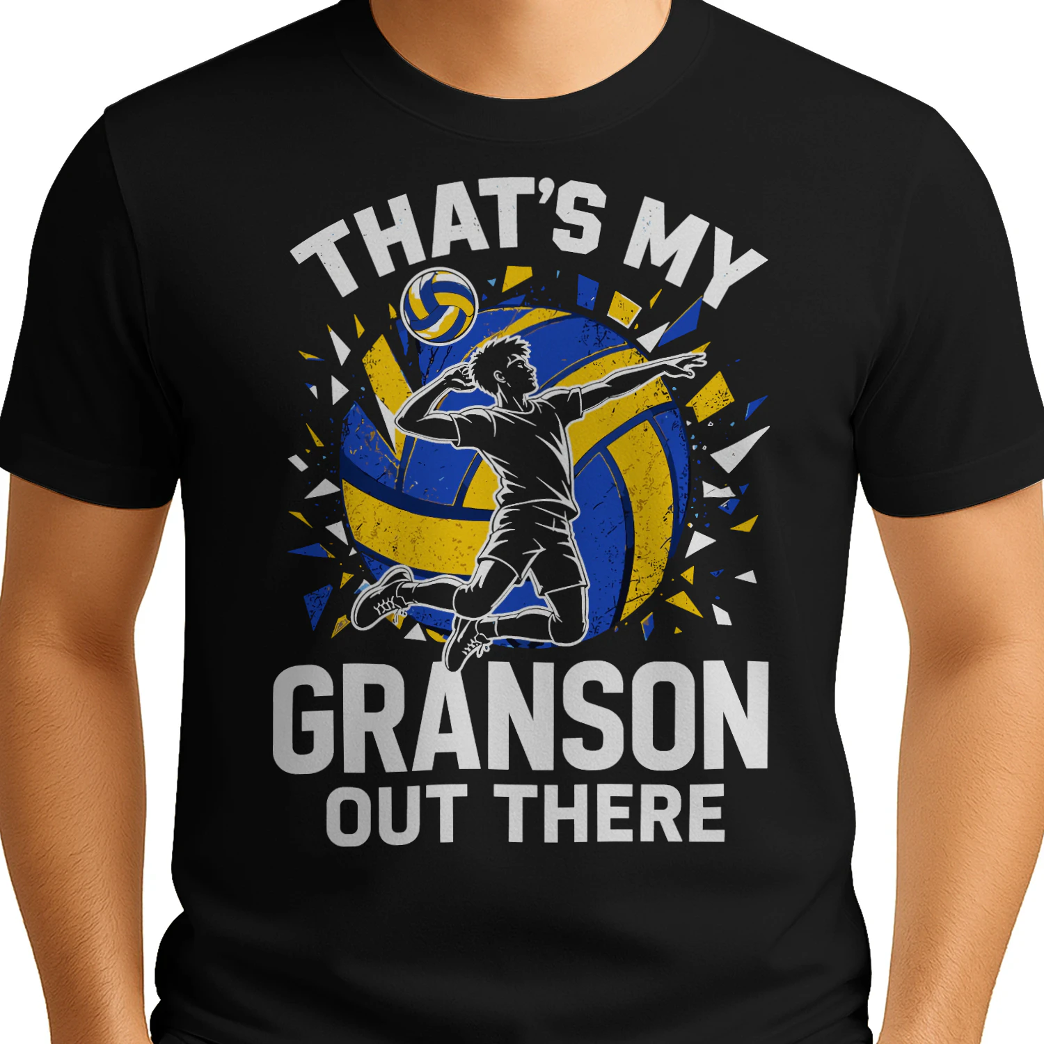 Thats My Grandson Out There Volleyball T Shirt-01 VOL0071