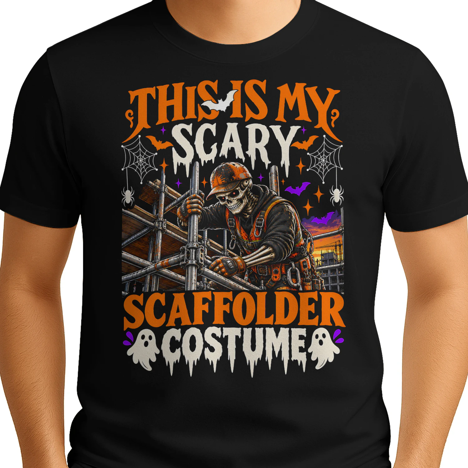 This Is My Scary Scaffolder Costume Halloween T Shirt HAL0067