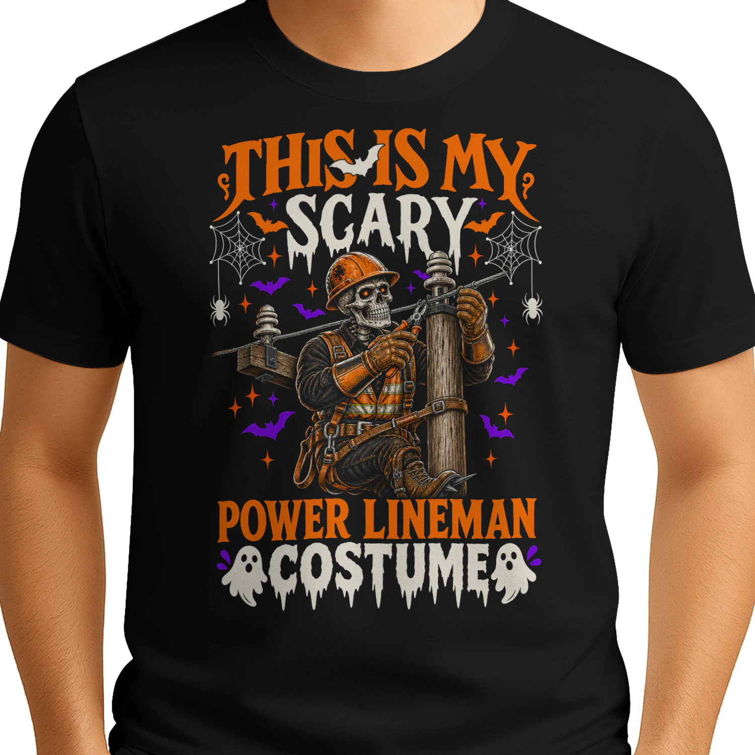 This Is My Scary Power Lineman Halloween T Shirt HAL0064