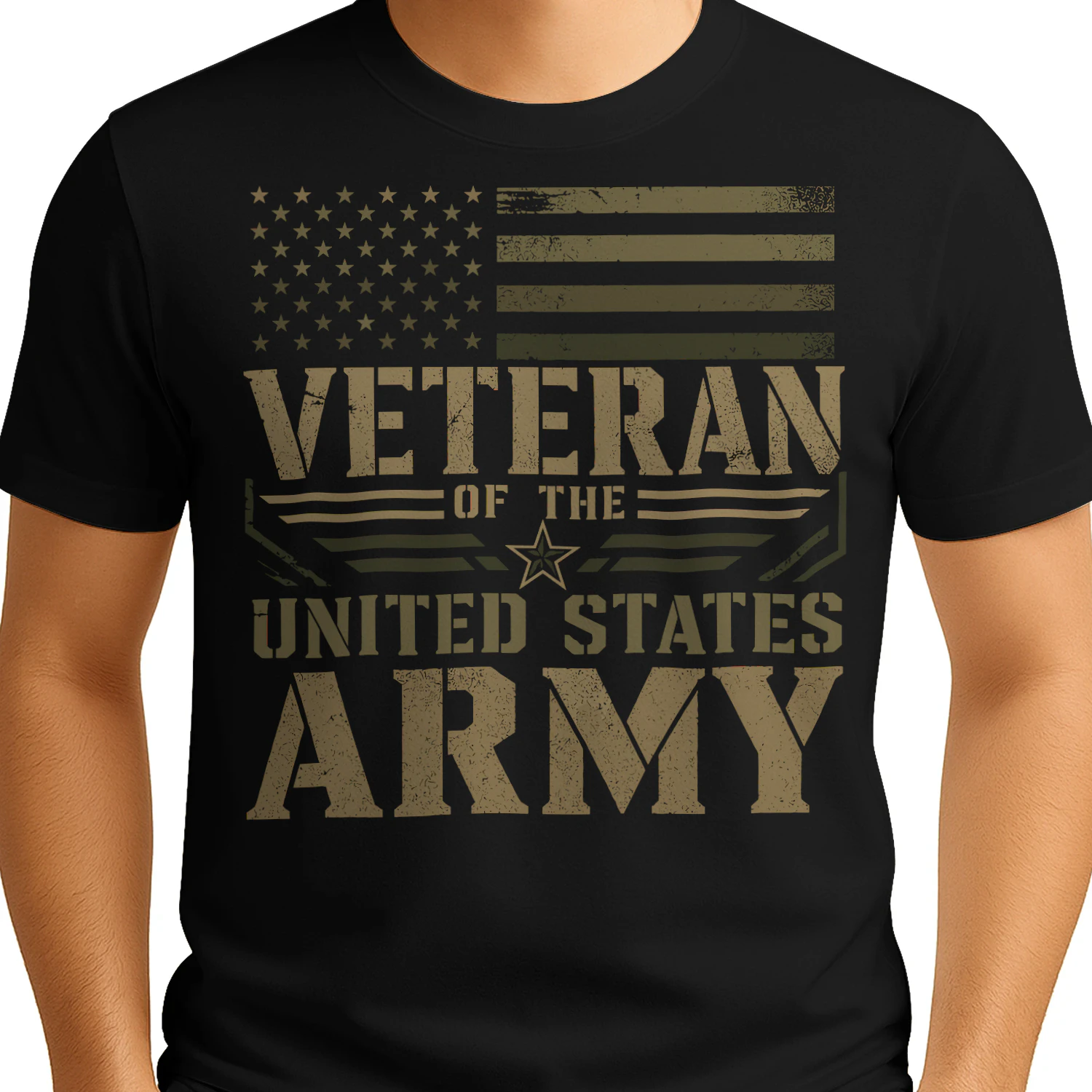Veteran Of The United States Army US Flag Military Veteran T Shirt VET0084