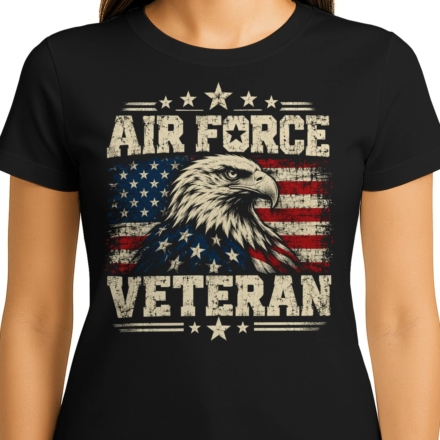 United States Air Force Veteran Eagle Veteran T Shirt VET0077
